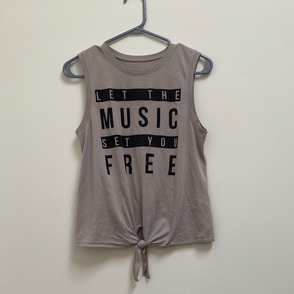 Black Matter Grey Tank with Logo, Small